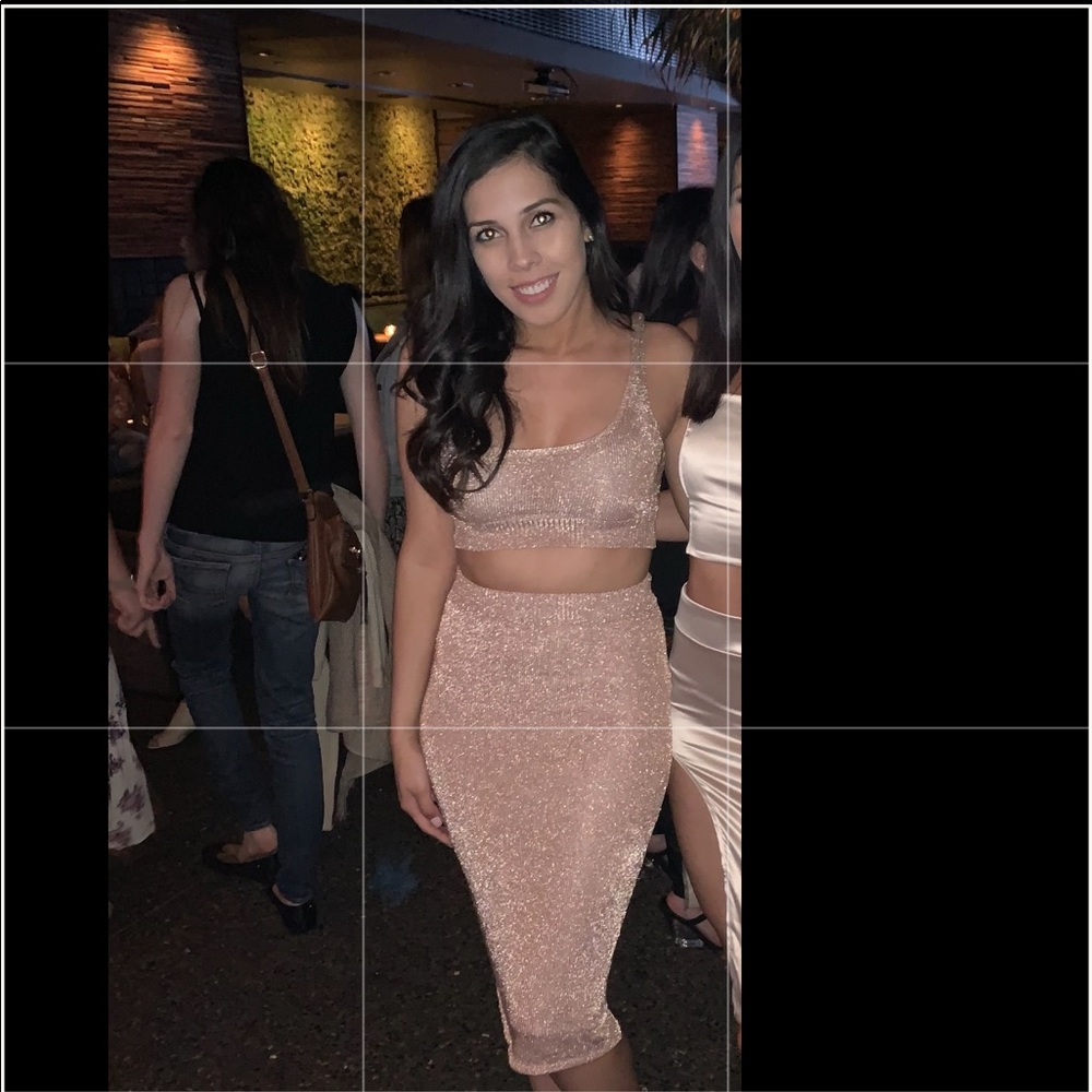 2 piece Glitter outfit ✨top and skirt included
